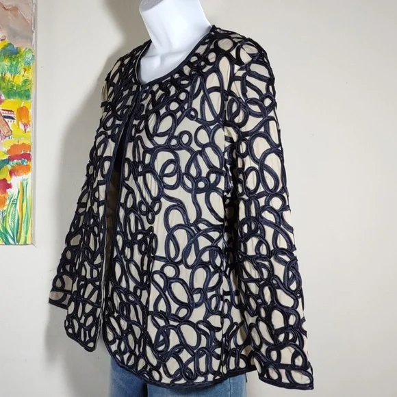 Chico's Soutache Ribbon Jacket - Picture 3 of 5